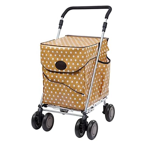 NEW Sholley Trolley Deluxe Range - Shopping Trolley, Grocery, Push Utility Cart, 4 (6) Wheels, Foldable, Strong, Stable, Aids Mobility, Ladies, Mens and Unisex Designs… (Pimlico) (Regular) Cover