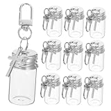 Compact et pratique : petites et légères, ces bouteilles sont idéales pour être attachées à des porte-clés ou à des sacs, gardant vos souhaits et vos souvenirs à portée de main où que vous alliez, porte-clés de bouteille à la dérive, breloques pendentifs de fiole en verre