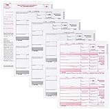 1099-MISC Tax Form Laser Income Set, 4 Part + 3 Form 1096's, For 25 Vendors 2018