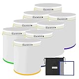 Growsun All Mesh Bubble Bag 20 Gallon 8 Bags Herb Ice Hash Micron Bags Essence Extractor Kit, 8’’x8’’ Pressing Screen Include