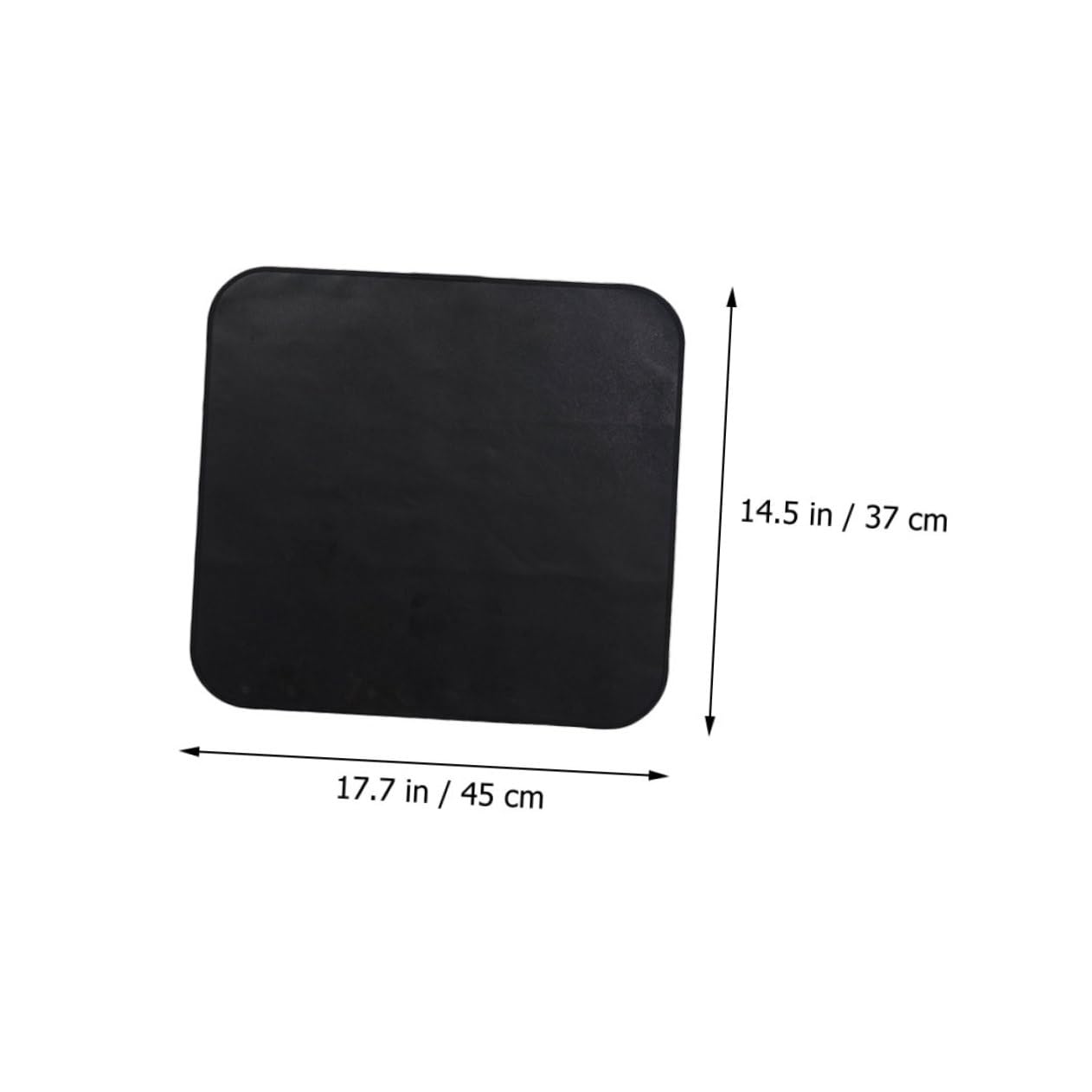 SUPVOX 1Pc Portable Fire Resistance Blanket Black Dual Sided Fireproof Insulation for Barbecue Camping and Kitchen Use Lightweight Durable Practical Fire Suppression