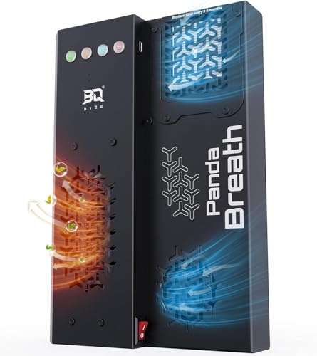BIQU Panda Breath 3-in-1 Smart 3D-Druckerkammerheizung + Luftfilter + Filamenttrockner für Bambu-Lab P1S P1P X1C A1 Snapmaker U1 Voron 3D-Drucker automatischer Start/Stopp Web-/Tastensteuerung