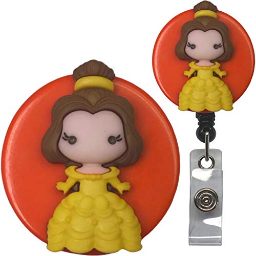 Movie Character Chibi Princess Real Charming Retractable Heavy Duty Belt Clip Metal ID Badge Holder Badge Reel (Bell BC) Movie Character Chibi Princess Real Charming Retractable Heavy Duty Belt Clip Metal ID Badge Holder Badge Reel (Bell BC)