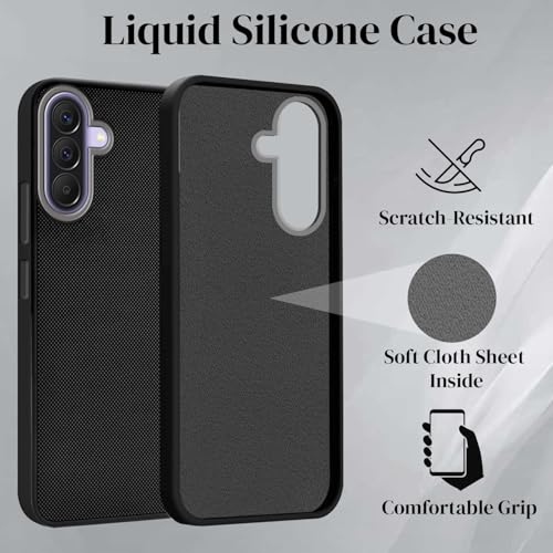 Image of Jkobi Rubberised Back Cover Case for Samsung Galaxy A37 5G (Textured Grip Design | Micro-Fiber Cloth Inside | Slim and Light Weight | Soft Touch and Feel)