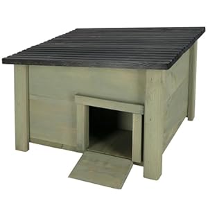 KOTARBAU® Igelhaus aus Holz 38 x 38 cm