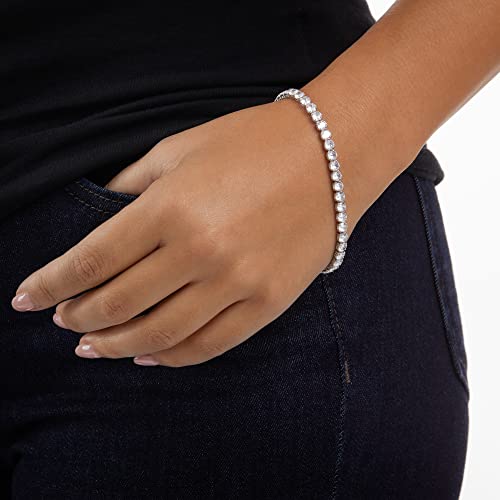 Amazon Essentials Cubic Zirconia Tennis Bracelet for Women, 7.52