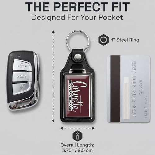 Image of Brotherhood Car Key Chain for Corvette - Classic Models Keychain for Men and Women Gift Key Ring Key Chain