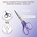 PAFASON Highly Precise Craft Scissor Set 2 PC Straight for Scrapbooking Quilting Sewing Knitting Embroidery Cross Stitch Crochet Thread Yarn Paper Fabric Detail Cutting Stainless Steel, Safety Case