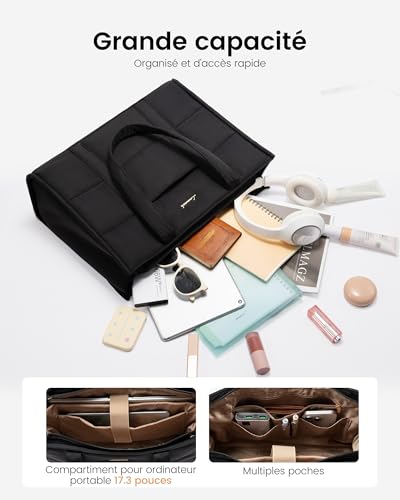 Sac ordinateur grand volume avec compartiments pour le travail - 4