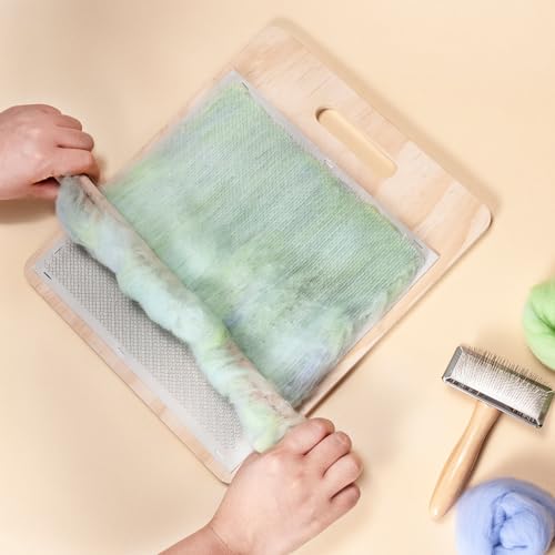 image for WILLOWDALE Wool Blending Board Carding Brush Set for Fiber, Wool Carde