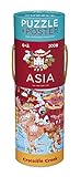 Crocodile Creek Asia Map Jigsaw Puzzle & Matching Poster (200 Piece)