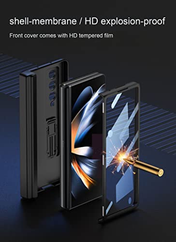 Coque Galaxy Z Fold 4 grise avec protège-écran et porte-stylet - 6