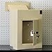 Protex WDC-160 Wall/Door Through Drop Box,for keys, car remotes, cash, checks and envelopes, Metal baffle, Pre-drilled mounting holes,double steel door, With Adjustable Chute