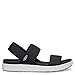 KEEN Women's Elle Backstrap Casual Platform Open Toe Wedge Sandals, Black, 6