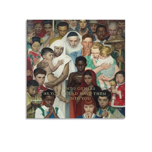 Norman Rockwell m[}bNEFGS[f[ LoX |p |X^[ ǃA[g 摜   Q  |X^[ z[A[g[N16x16inch(40x40cm)