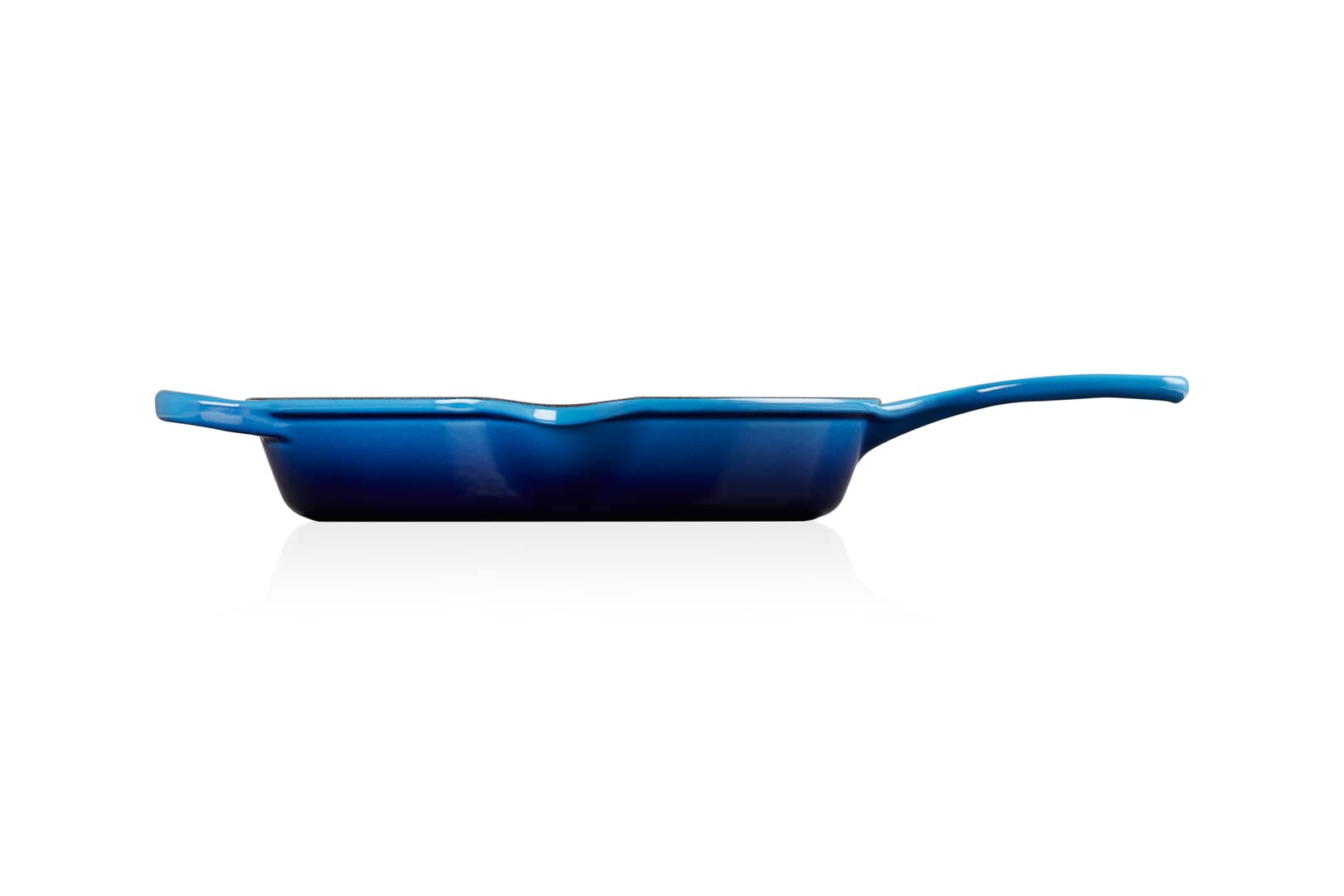LE CREUSET Grill rotondo profondo Evolution in ghisa vetrificata, 25 cm, Azure, 20187262200422