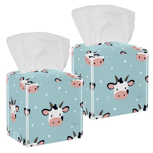 Boîte à mouchoirs en cuir imperméable protège mouchoir voiture - 2