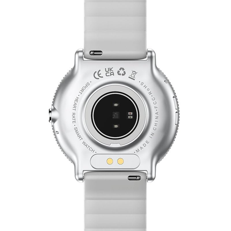 Cool AMOLED Forever Silikonowy wyświetlacz Smartwatch (Połączenia, Zdrowie, Sport), Szary, Grande, Nowoczesny