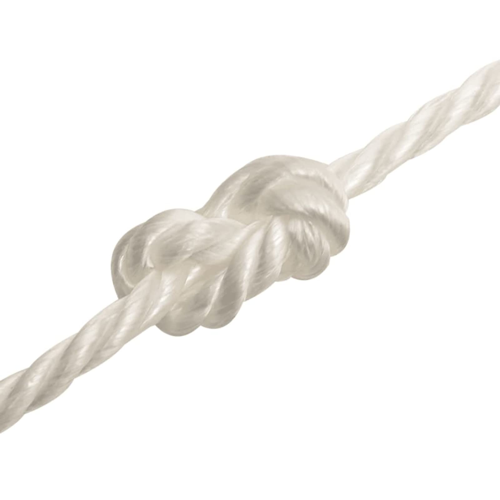 Gecheer Arbeitsseil Bodenarbeitsseil Arbeitsleine Mehrzweckleine Seil Bootsleine Allzweckseil Schnur Tau Leine Gedreht Weiß 10mm 500m Polypropylen