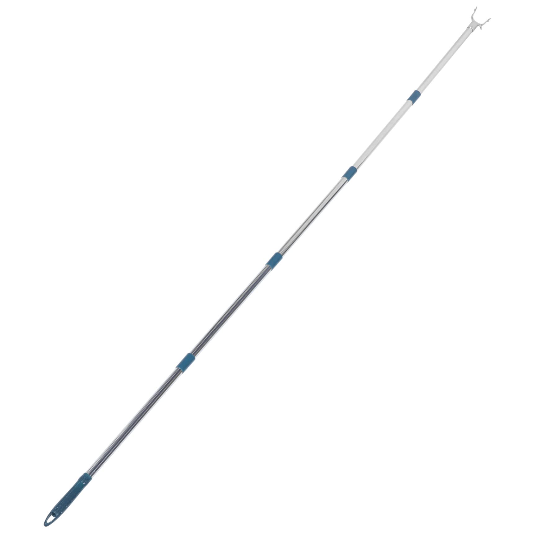 Poteau pour corde à linge télescopique en acier Alipis extensible 201 cm vert foncé pour maison