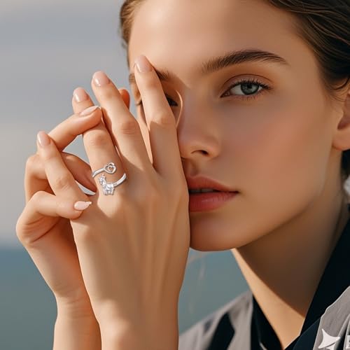 Bague chèvre argent sterling 925 ajustable haute joaillerie - 2