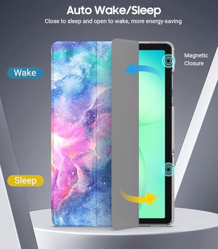 Image of TiMOVO Soft Case for Samsung Galaxy Tab A11+ /A11 Plus 11 inch 2026,DreamyNebula | Fit for SM-X230 /X236 /X238, Slim Soft TPU, Translucent Frosted Back, Auto Wake /Sleep