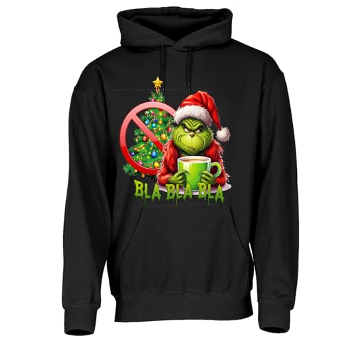Grinch Lustig bedruckter Hoodie | Unisex Pullover, Kapuzenpullover,...
