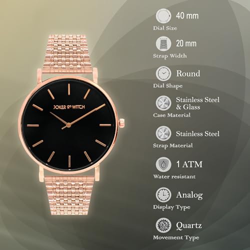 Image of Joker & Witch Mystic Rosegold Watch Bracelet Gift Set for Women