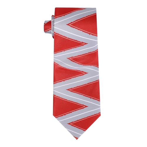 ASVP Shop Anger Costume Tie Mens Dress Up Halloween Party Cosplay Red Striped