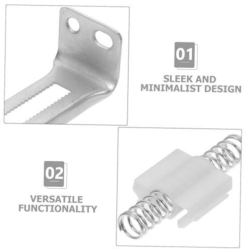 Kit de herrajes para puerta bifold Ciieeo, juego de pivote de puerta corredera, componentes metálicos resistentes para instalación fácil en el hogar miniatura 5