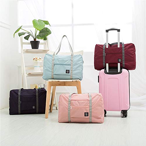 Bolsa organizadora dobrável para viagem Unissex Nylon Grande Capacidade (Vinho) 6 41KqP0KsGVL