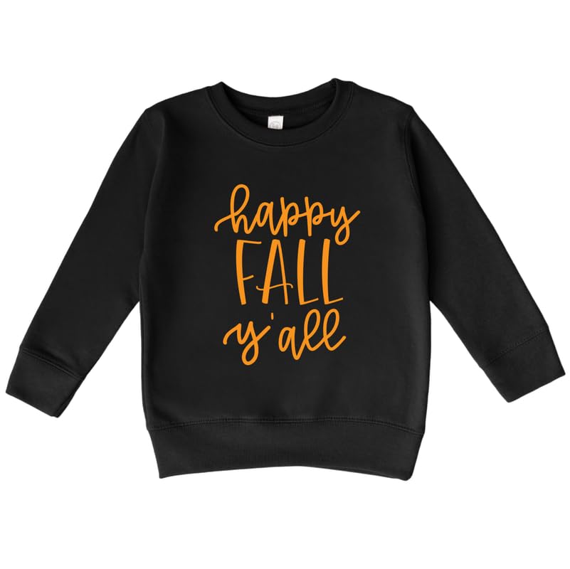 Bump and Beyond Designs Toddler Boys and Girls Halloween Sweatshirt Happy Fall Y'all