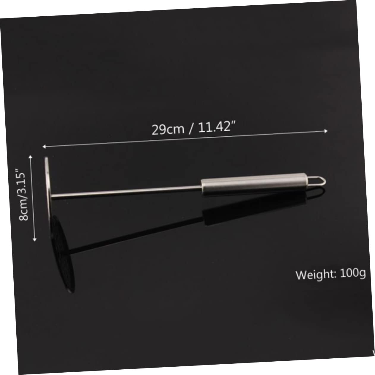 OFFSCH Stainless Steel Round Potato Masher Vegetable Ricer Heavy Duty Food Crusher for Smooth Purees for Camping Family Meals Kitchen Gadget for Fruits Veggies