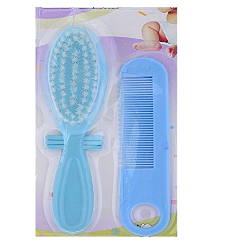 Image of Grooming Comb & Brush Set for Babies /Infants /Toddlers /Newborns-Blue