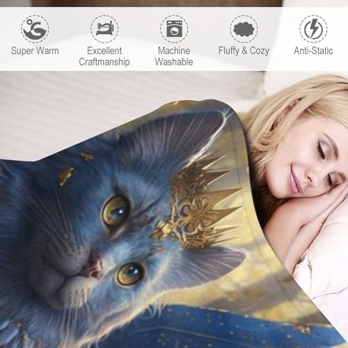 Couverture chat contre les soirées froides couverture flannel douce canapé - 4