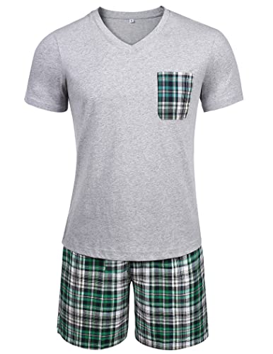 Pyjama court pour homme ensemble ensemble nuit manches courtes