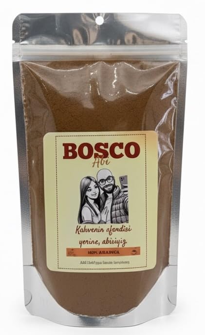 Türkischer Kaffee 200g - BOSCO Abi - Türkischer Mokka (Türk Kahvesi) - 100% Arabica - Mild & Aromatisch - Frisch gemahlen