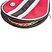 STIGA Table Tennis Racket Cover - Protects 1-2 Ping Pong Paddles, Red