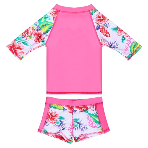 Baby Toddler Boy Girl Two Piece Swimsuit Set Kid Swimwear Bathing Suit UPF 50+