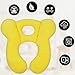 ZHOMA Baby Travel Pillow, Soft U-Shape Infant Pillow for Car Seat Pushchair and Stroller, Comfortable Portable Sleep Cushion for Kids Newborn and Toddler Gifts -Yellow(CR)