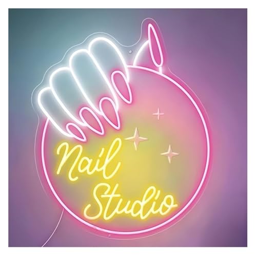 Lampe enseigne au néon pour salon de manucure : créez un espace beauté chaleureux