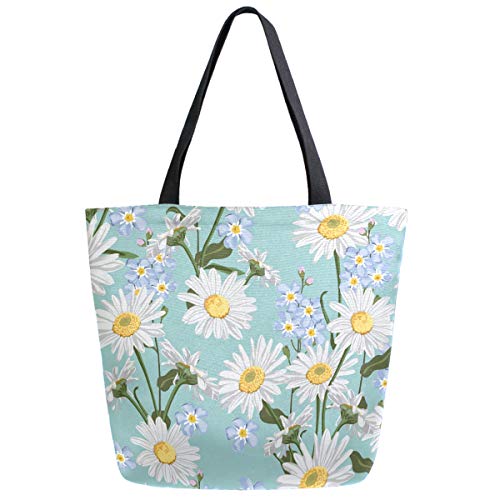 Chic Fashion Floral Pattern Extra Large Shoulder Tote Bag for Beach Travel Weekender Gym Grocery Shopping