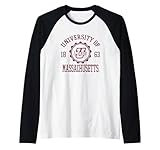 UMass Minutemen Stamp Officially Licensed Raglan Baseball Tee