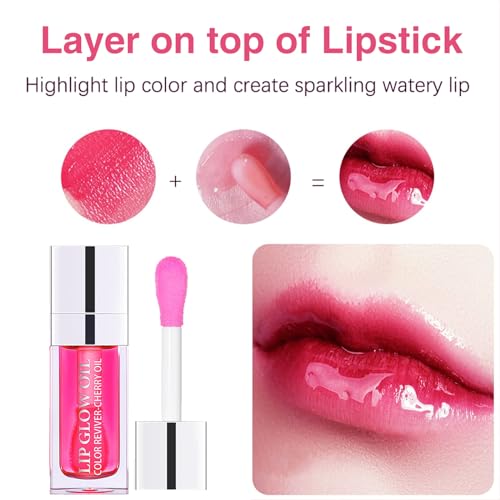 Leogony 3PCS Plumping Lip Oil Set, Glitter Shine Liquid Lipstick for Moisturizing Care - Image 4