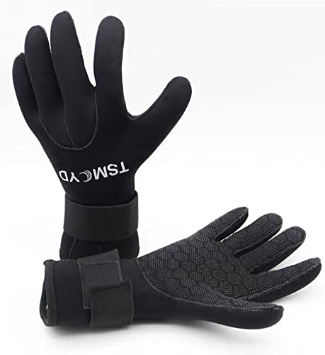 3Mm 5Mm Neoprene Diving Winter Heated Gloves for Men Women Diver Wetsuit Snorkeling Canoeing Spearfish Underwater Hunting Glove,3mm,XL