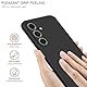 HSP Hülle für Samsung Galaxy A16 4G / 5G [Staubabweisend] Handyhülle | Premium TPU Silikon Case Schutzhülle | Kratzfest Stoßfest Fallschutz | Kameraschutz Displayschutz | Passgenau Dünn Matt Schwarz