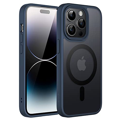 Image of JETech Magnetic Matte Case for iPhone 14 Pro, Storm Blue