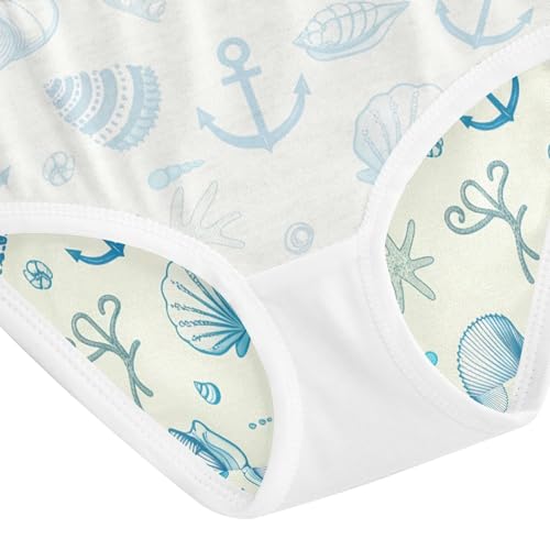 Starfish Anchor Seashells Toddler Girls's Underwear 2T 202c1838 5