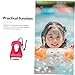 ifundom Inflatable Swim Vest for Boy Girl Floating Jacket for Pool Beach Snorkeling Safety Design Comfortable Fit Lightweight Buoyancy Aid for Young Swimmers