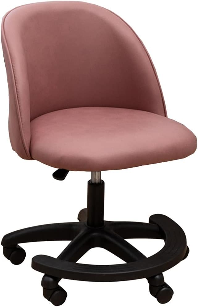 Kids Desk Chair with Wheels, Kids Desk Chair Children Study Chair for Girls Boys Adjustable Child Computer Desk Chair with Locking Wheel, Swivel Chair for Bedroom (Color : /Pink, Size : A)